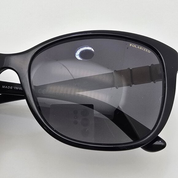 Versace Mod. 4293-B Black Frame Polarized Grey Gradient Lens Cat Eye Sunglasses - Picture 14 of 15